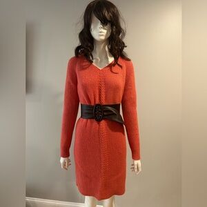 Beautiful Ann Taylor sweater dress, size S, gently worn. (*Belt not included!)